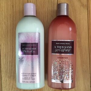 Bath & Body Works A Thousand Wishes Shampoo and Conditioner - Pink and Cream